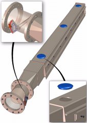 Captor sobreborda com damper.