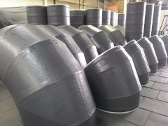 Dutos de PVC revestido com fibra de vidro.